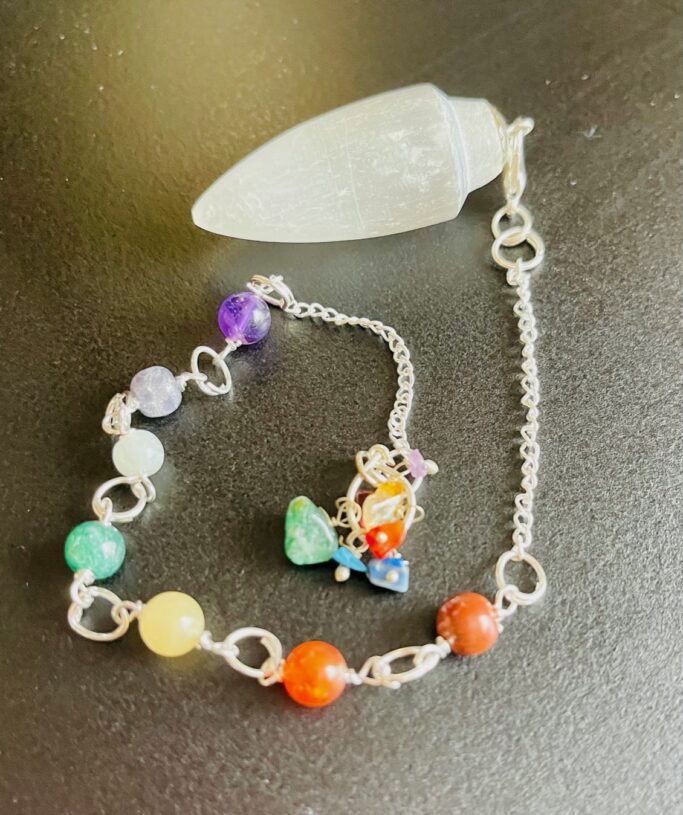 Pendule Goutte Sélénite