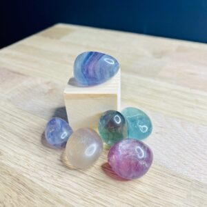 Pierre roulée Fluorite multicolore