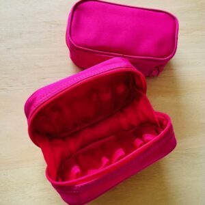 trousse transport huiles essentielles rose