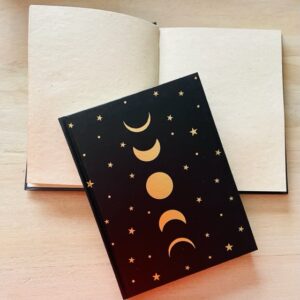 carnet lune noir
