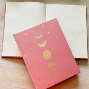 carnet lune rose