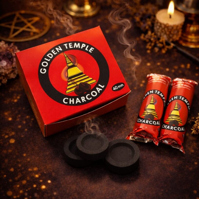 Rouleaux de charbon Golden Temple 40mm