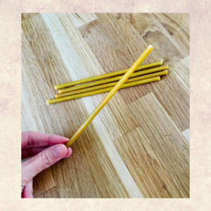 bougie rituel jaune