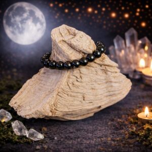 Bracelet Obsidienne Dorée 10