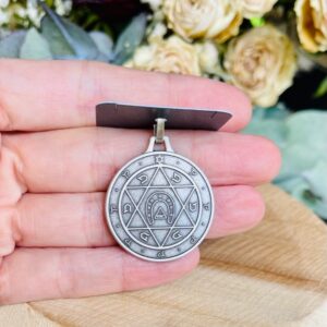 pendentif chance argenté