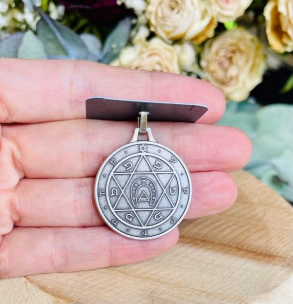 pendentif chance argenté
