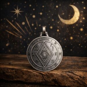 Pendentif Pentacle Richesse Argenté