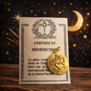 Médaille St Christophe Dorée