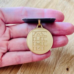 pendentif Lune doré