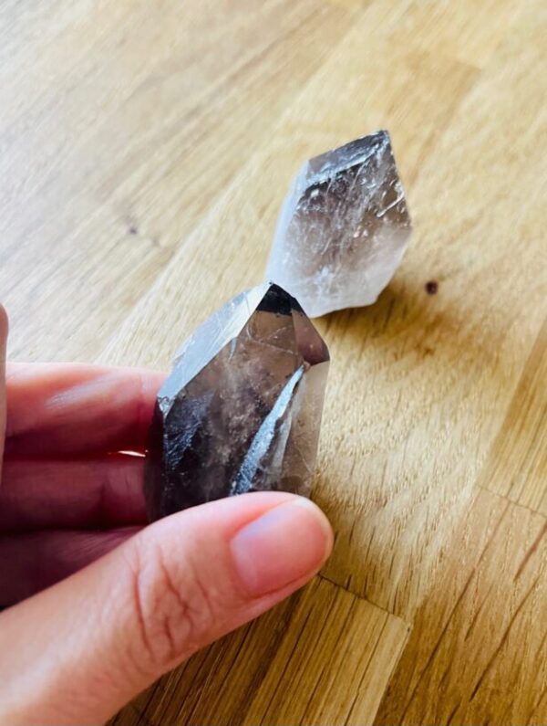 quartz fumé pointe