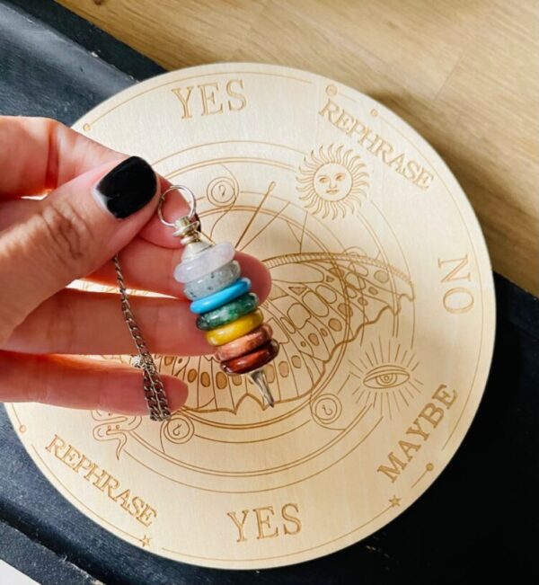 pendule anneaux chakras