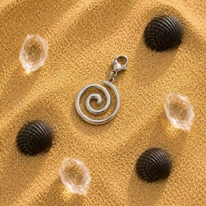 Charms Argenté Spirale