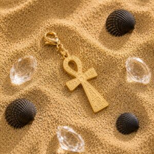 Charms Doré Croix de Ankh