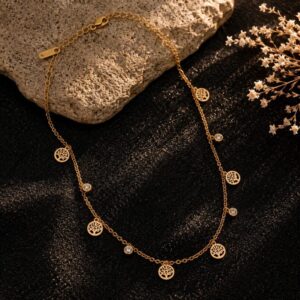 Collier Doré Arbre de Vie